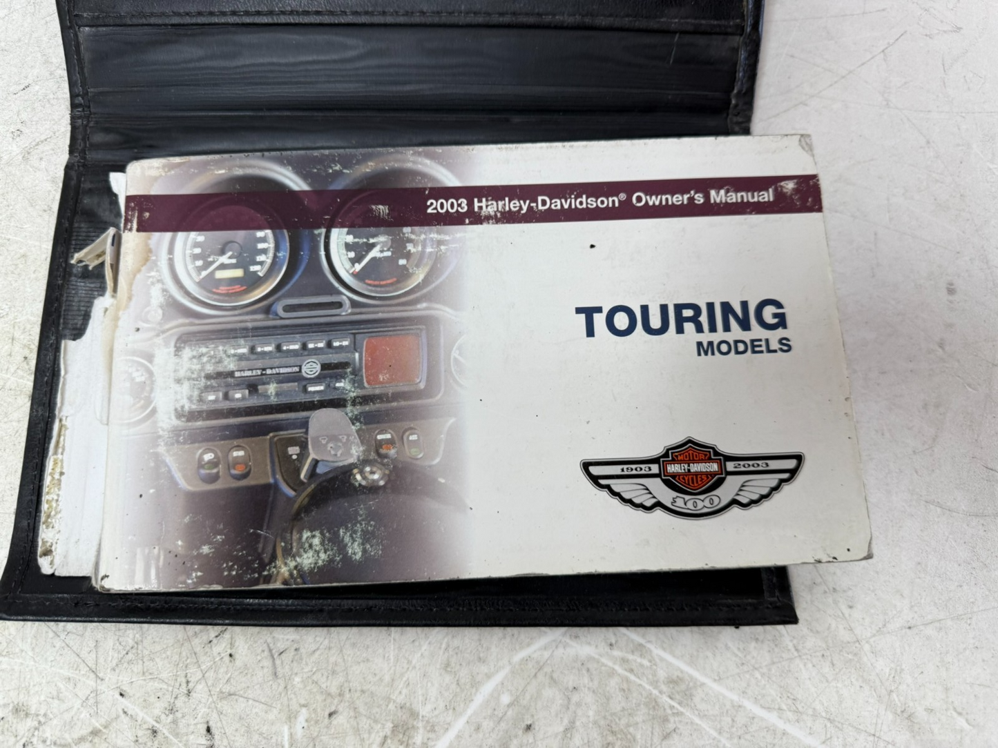 2003 HARLEY ELECTRA GLIDE Owner's Manual Touring Models Booklet w/ Case Cover