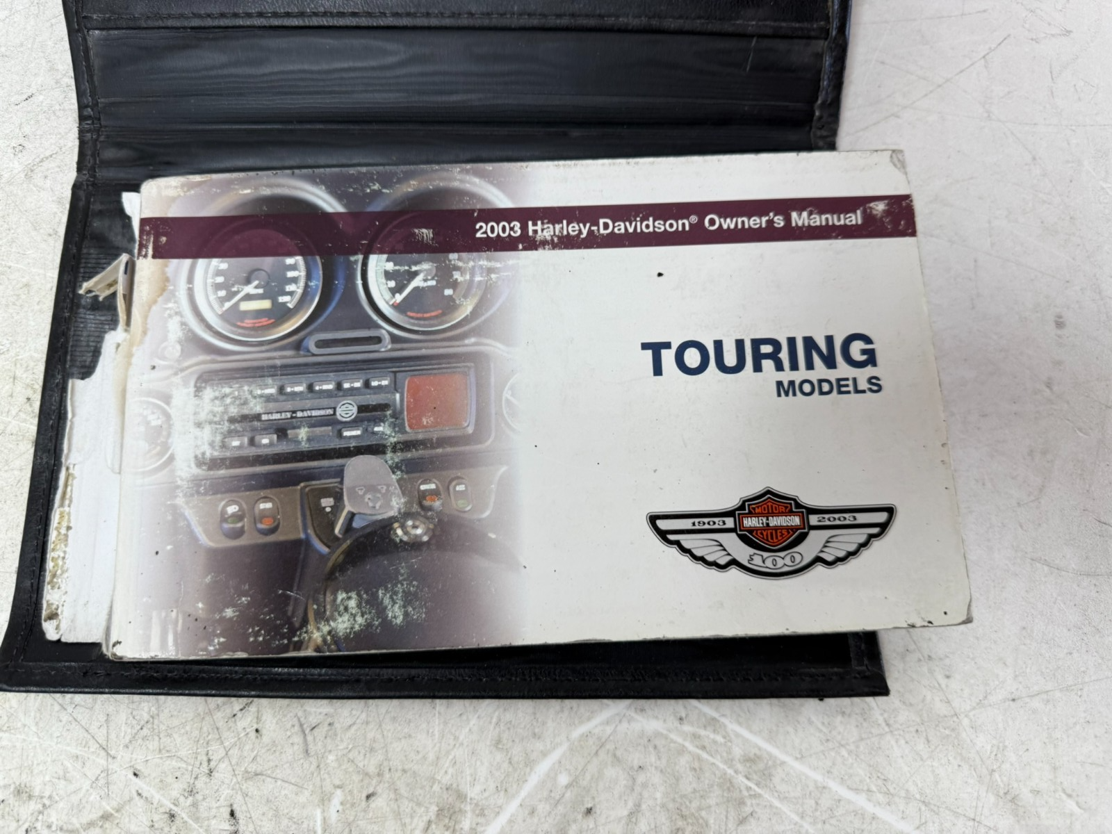 2003 HARLEY ELECTRA GLIDE Owner's Manual Touring Models Booklet w/ Case Cover