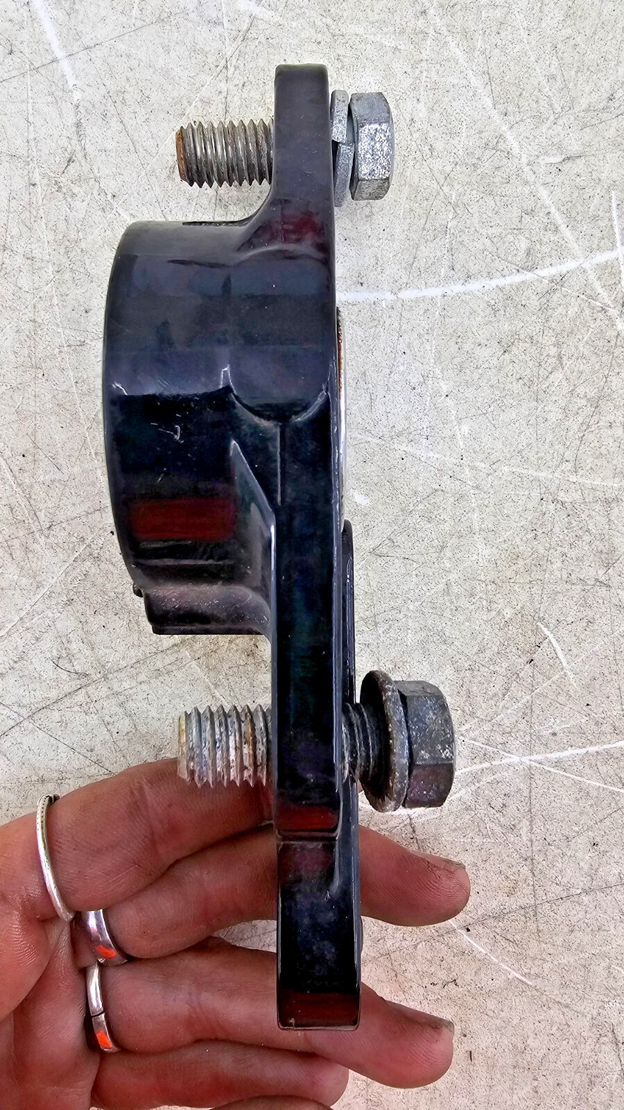 2000 HARLEY FLH ROADKING Rear Swingarm Arm Passenger Floorboard Mount Brackets