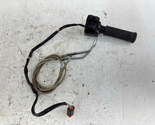 2001 Harley Davidson Sportster Throttle Controls Switch Housing Braided Cable