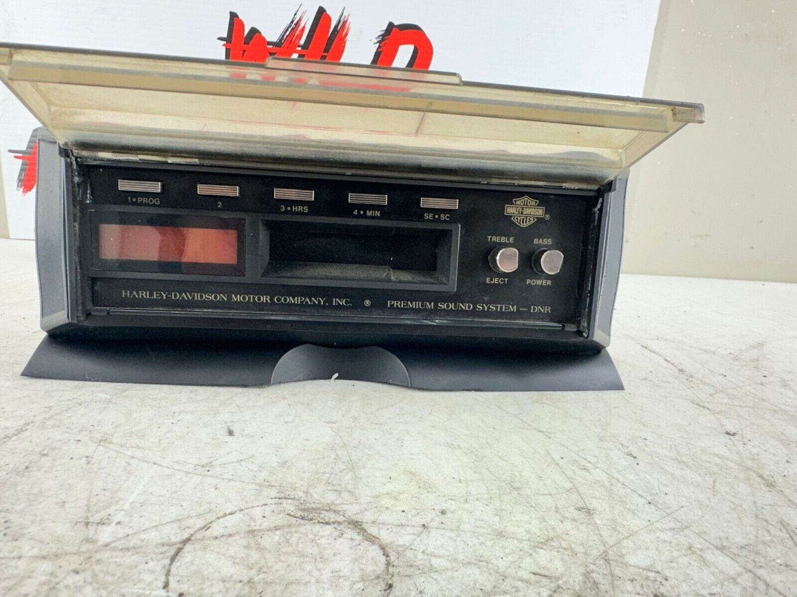 1994 HARLEY ELECTRA GLIDE OEM HD Radio Stereo + Flip Up Cover Guard