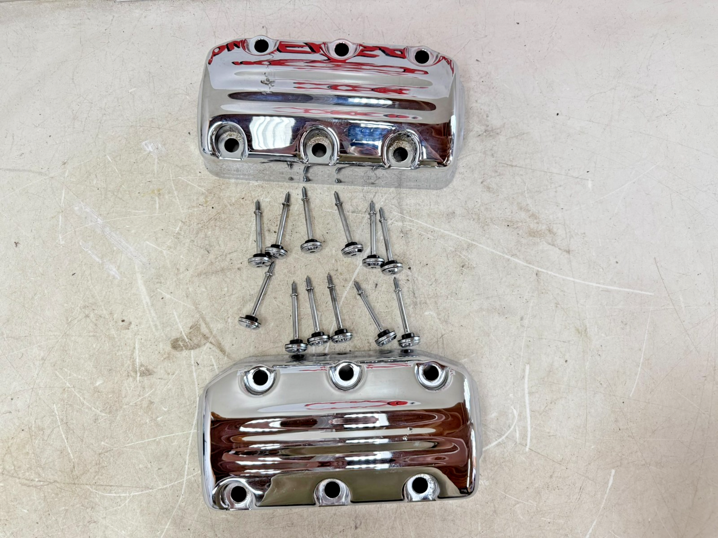 2001 HONDA VALKYRIE INTERSTATE  Valve Head Chrome Cover Bolts + MTG Hardware