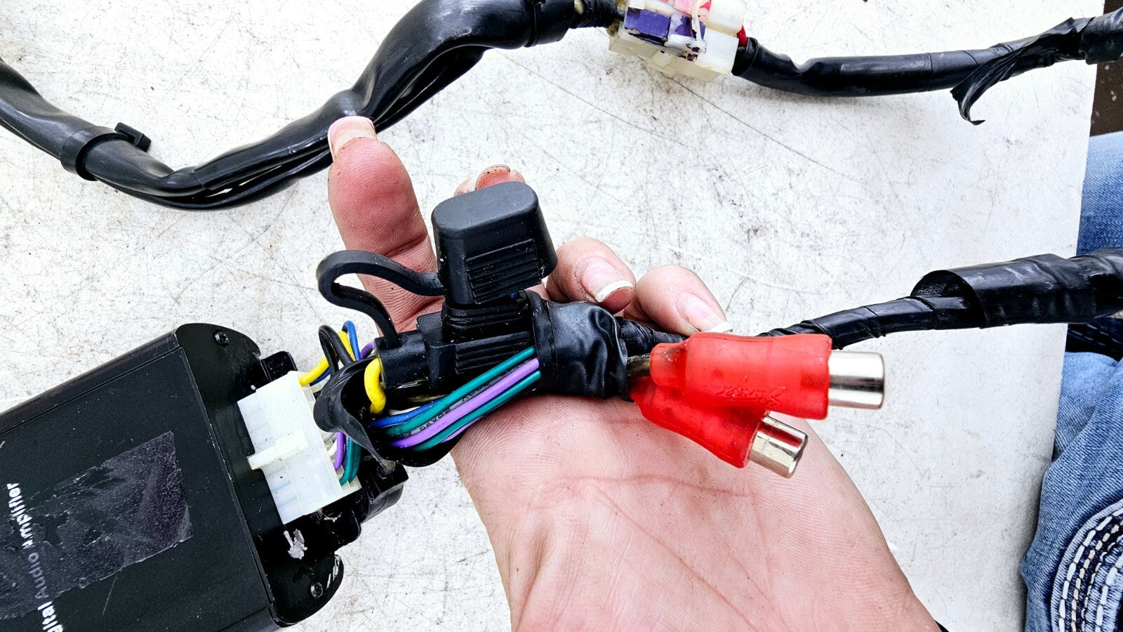 1999 HARLEY DYNA CONVERTIBLE J&M Handlebar Mounted Stereo Radio Bluetooth