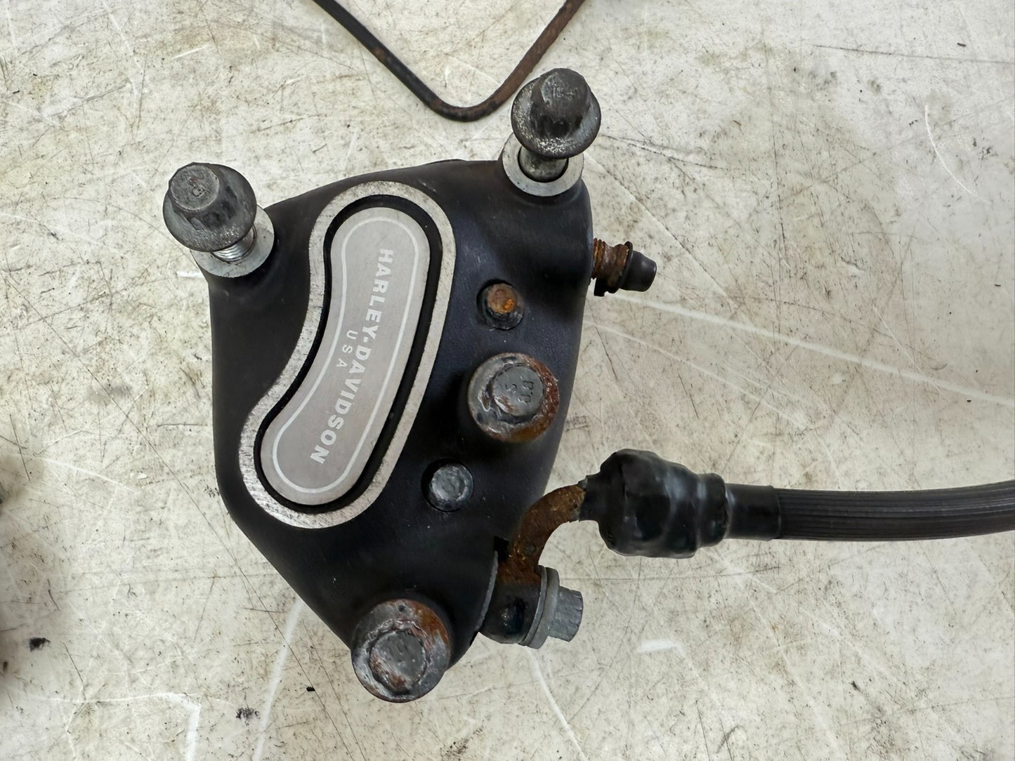 2003 HARLEY DYNA WIDE GLIDE Front Brake Master Cylinder Caliper & Line