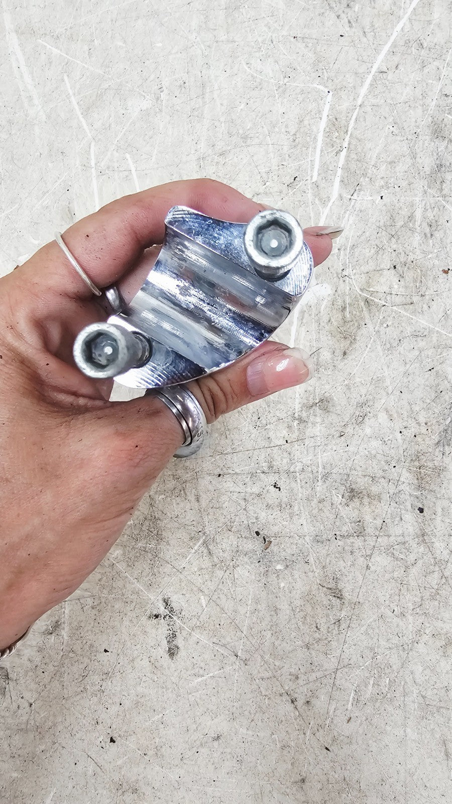 1997 HARLEY DYNA Chrome Pullback Handle Bar Riser