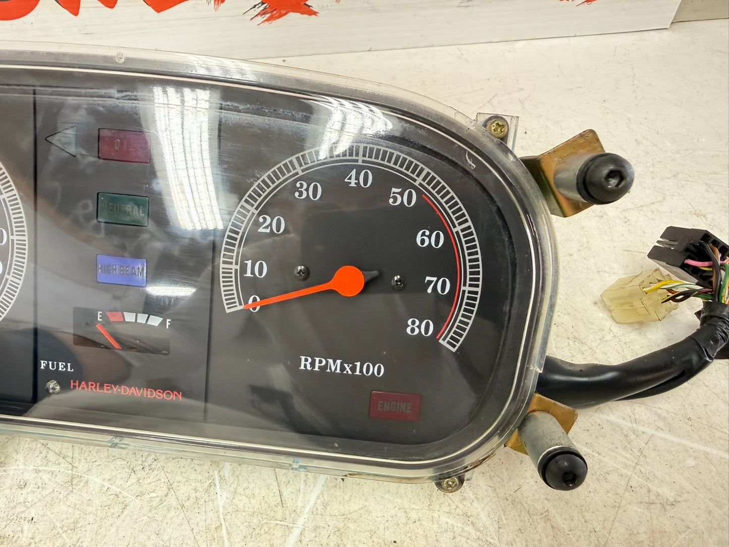 1995 HARLEY FLH ELECTRA GLIDE Speedometer Instrument Gauge Cluster Tachometer 