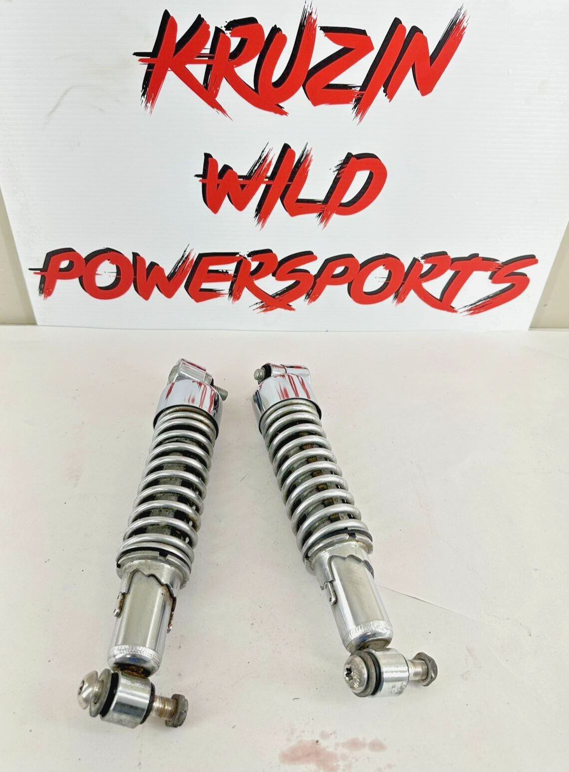 2007 HARLEY SPORTSTER CUSTOM Chrome Rear Shocks Suspension 11 3/4