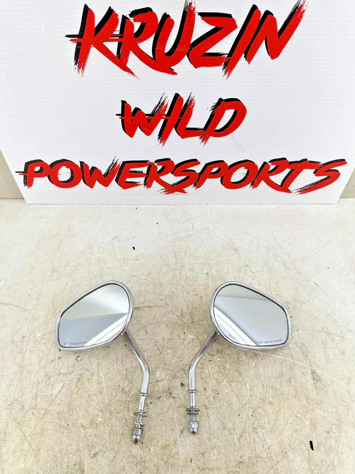 1995 HARLEY SOFTAIL Chrome Mirrors Right Left Mirror
