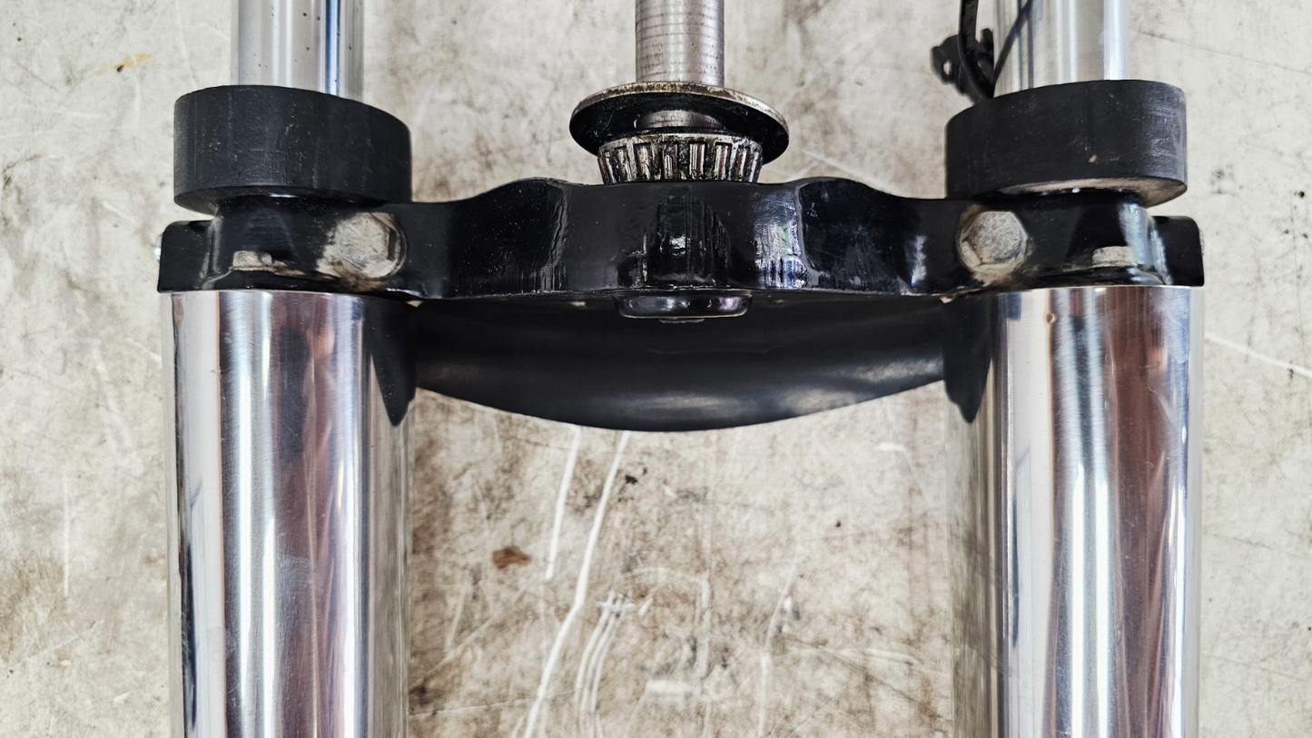 1996 HARLEY FLH ELECTRA GLIDE OEM HD Forks Front End Suspension Triple Tree Axle