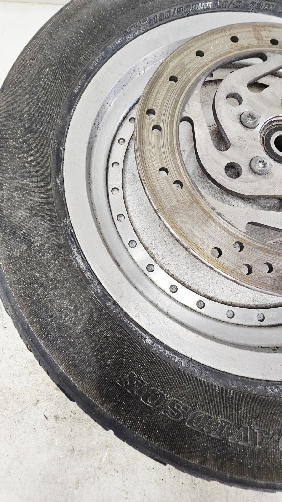 2001 Harley Davidson Sportster Solid Rear Wheel Rim 3/4 Axle 16x3