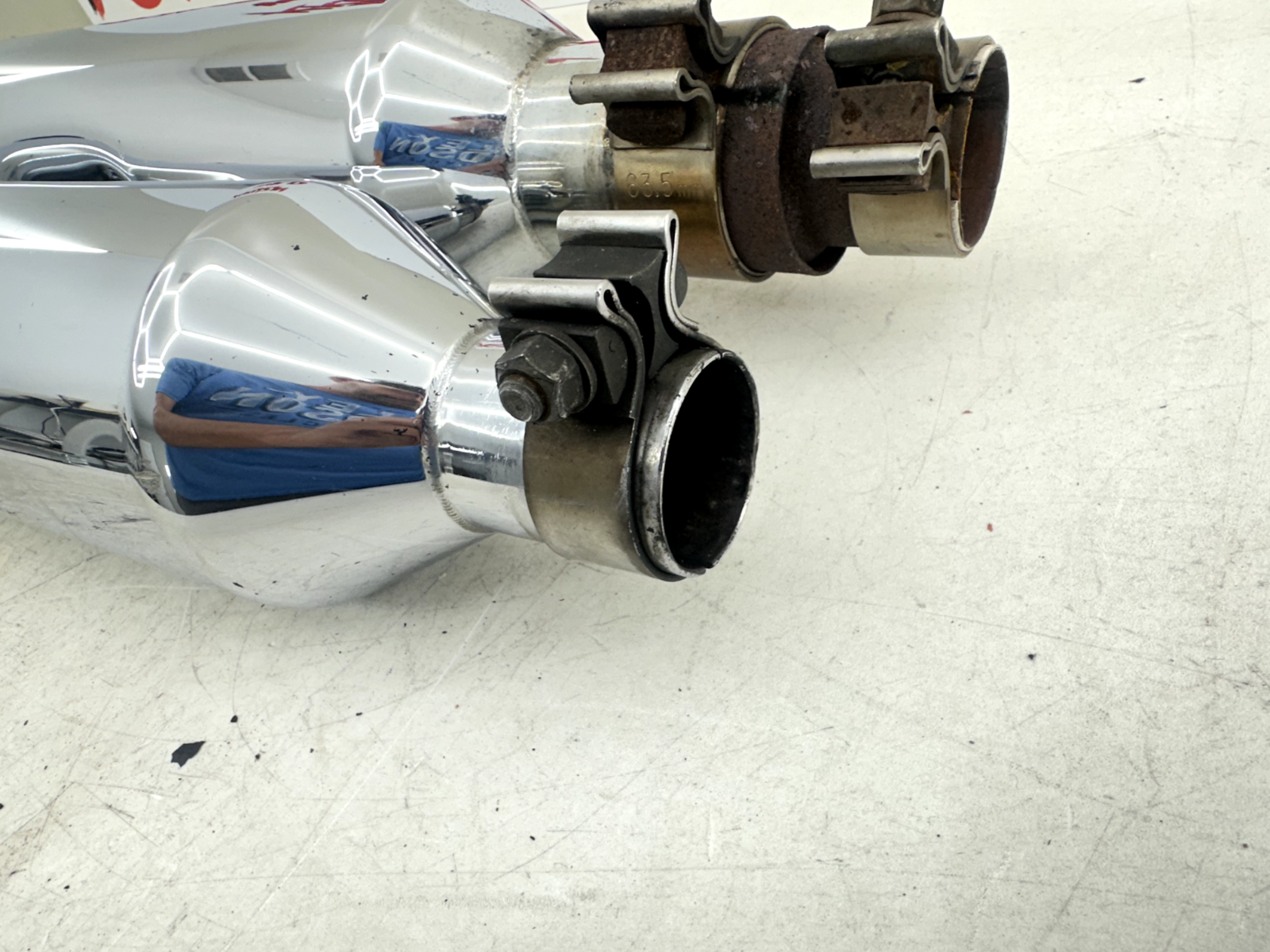 2003 HARLEY ELECTRA GLIDE classic Rinehart 4.5" Exhaust System Slip On Mufflers