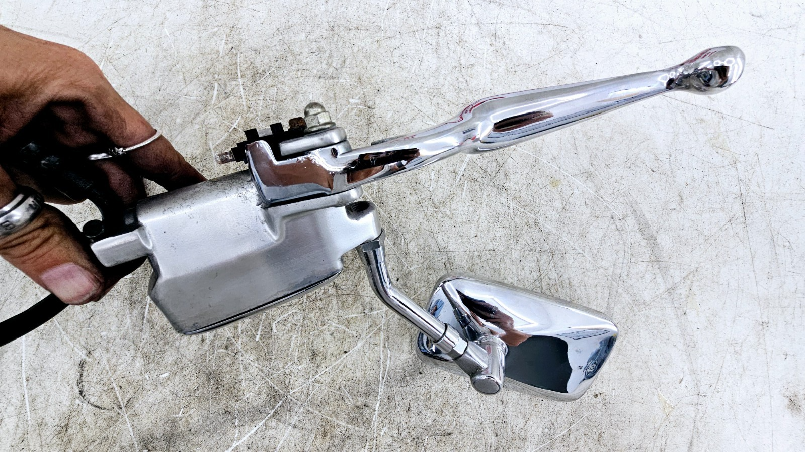 1999 HONDA VALKYRIE INTERSTATE Dual Caliper Hose Master Cylinder + Right Mirror