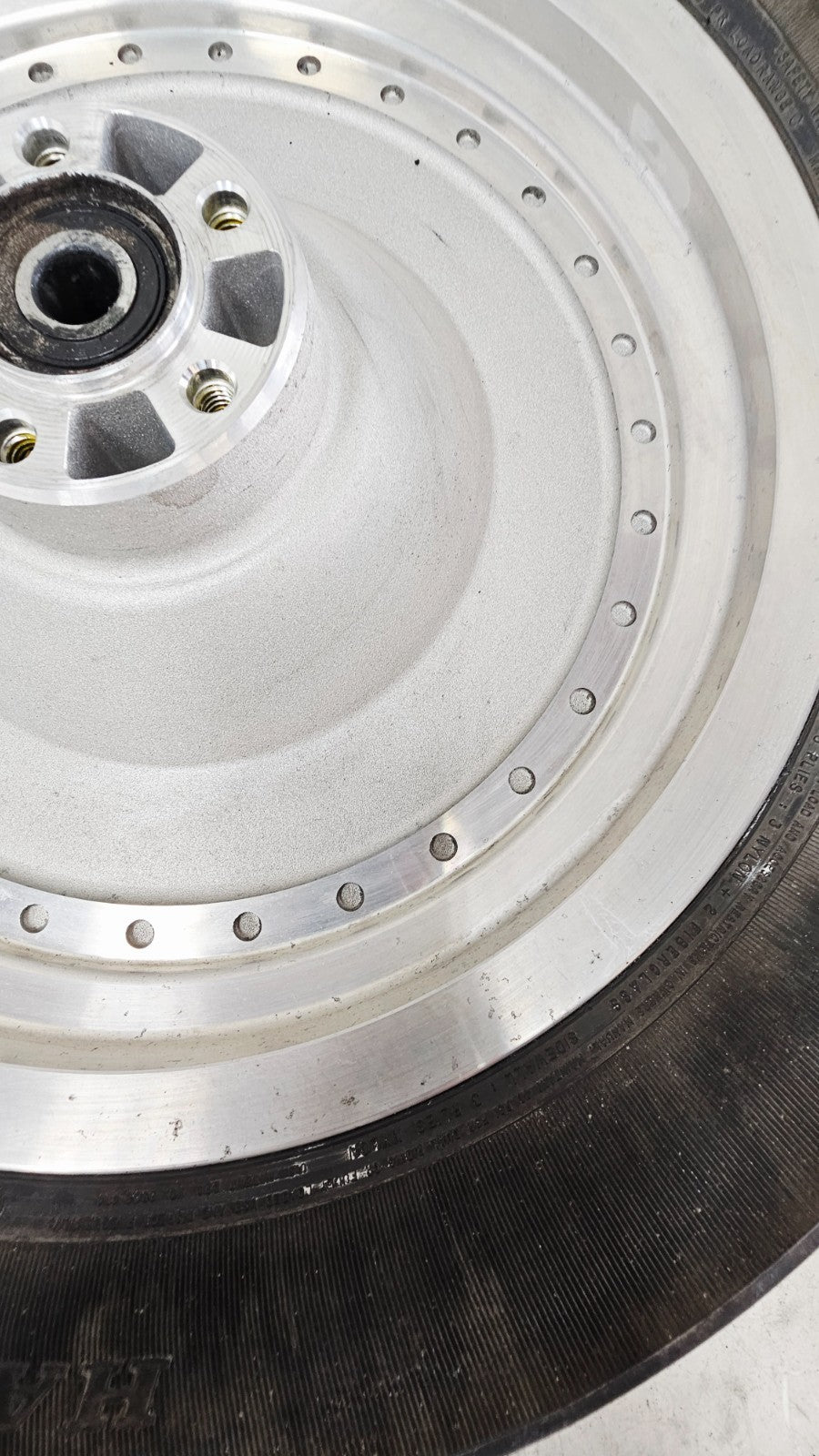 2001 Harley Davidson Sportster Solid Rear Wheel Rim 3/4 Axle 16x3