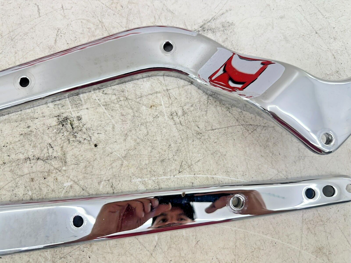 2001 HARLEY SOFTAIL Chrome Rear Fender Frame Strut Arm Bars