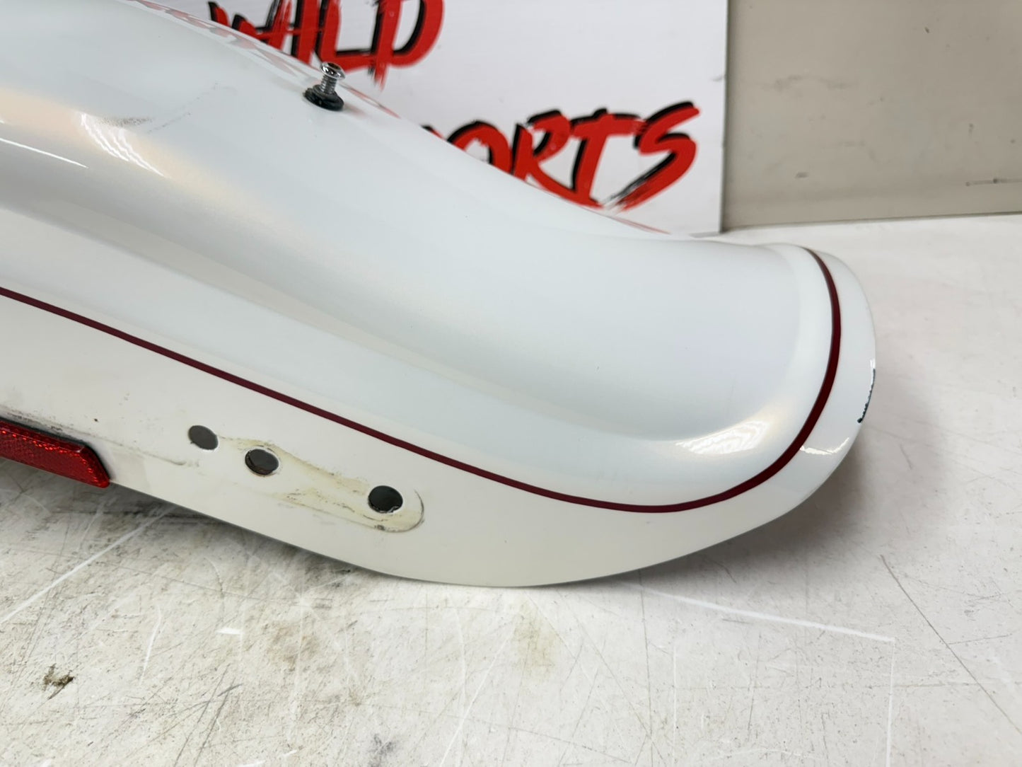 2003 HARLEY DYNA WIDE GLIDE Rear Fender Pearl White 100th Anniversary