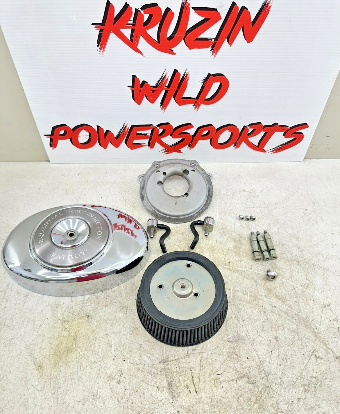 2002 HARLEY SOFTAIL OEM HD Intake Housing Backing Plate Air Filter