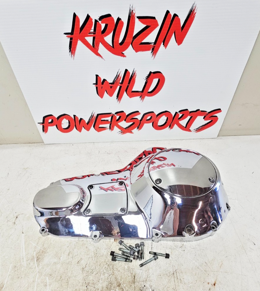 1996 HARLEY FLH ELECTRA GLIDE Outer Primary Clutch Cover Case Chrome Housing
