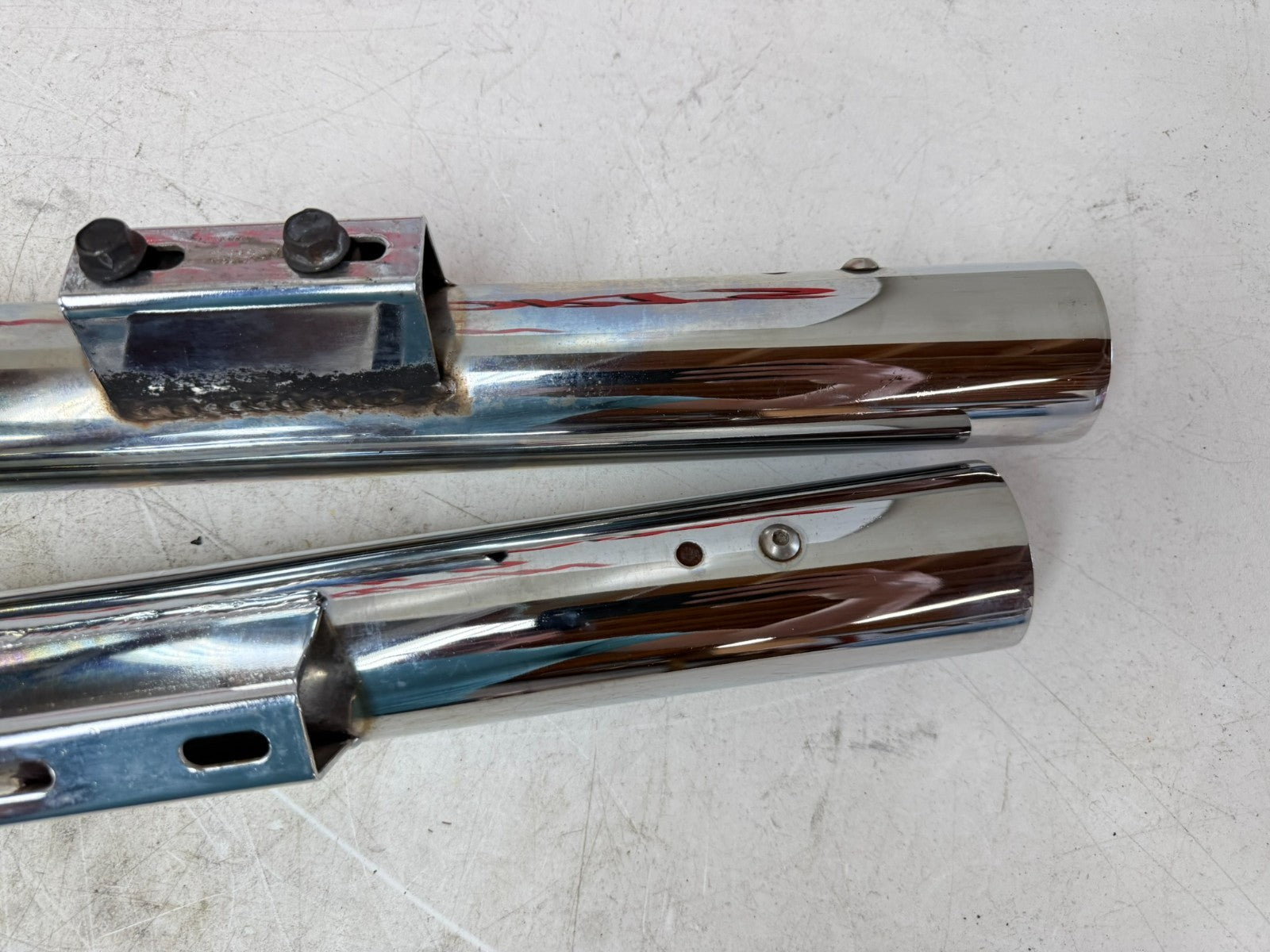2003 HARLEY DYNA WIDE GLIDE Vance Hines Straightshots Exhaust System w/ Bracket