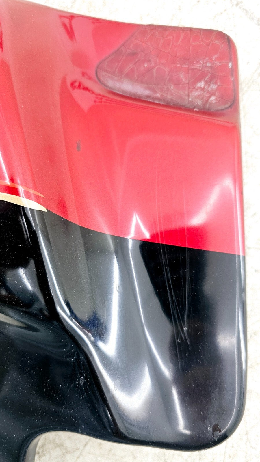 1998 HARLEY FLH ELECTRA GLIDE Left Side Cover Fairing Panel Cowl RED BLACK OEM