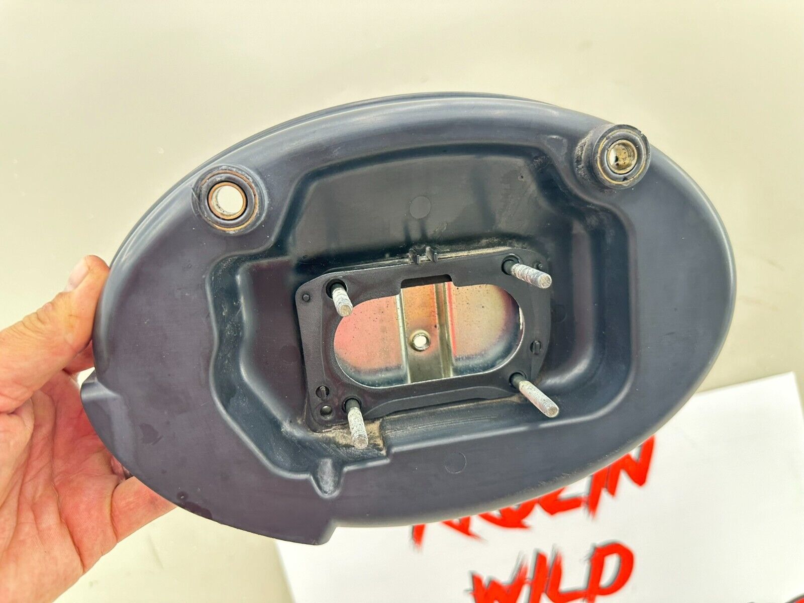 1999 HARLEY FLH ELECTRA GLIDE Air Filter Chrome Cover + Backing Plate W/Hardware