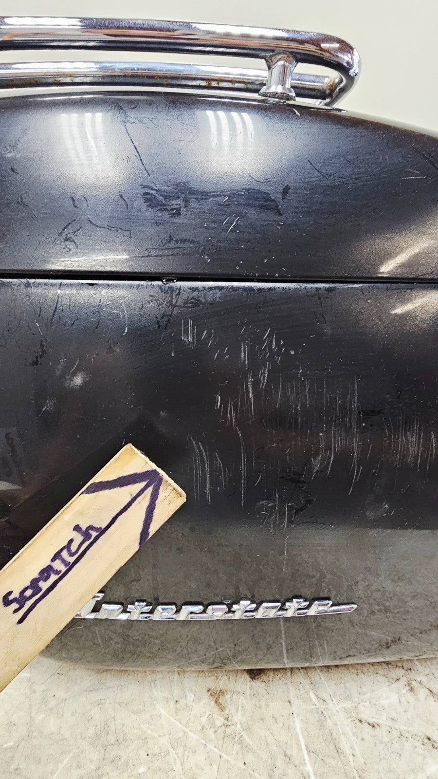 2000 HONDA VALKYRIE INTERSTATE Left Saddlebag Hard Side w/ Lid & Luggage Case