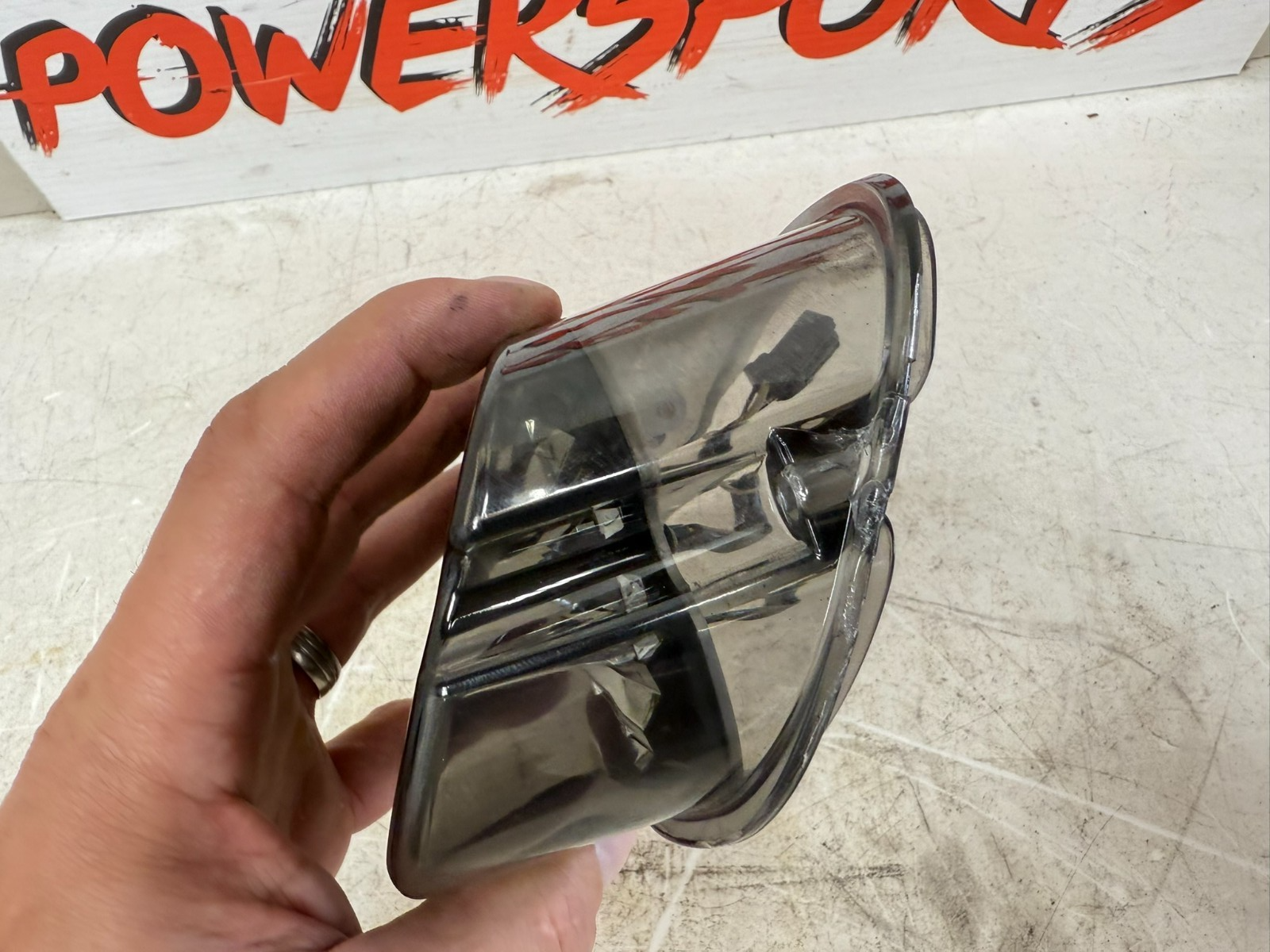 2003 HARLEY DYNA WIDE GLIDE Rear LED Tail Light Smoke Lens brightasslights 