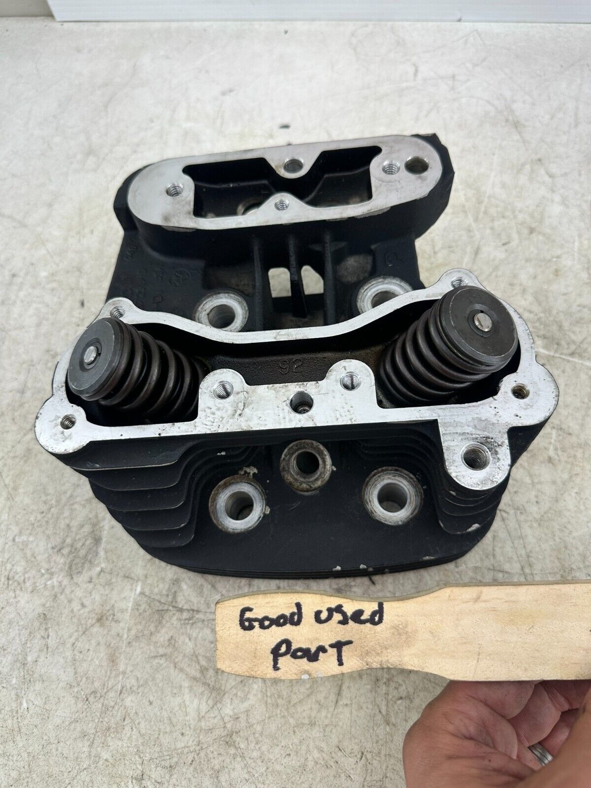 1995 HARLEY SOFTAIL EVO Engine Motor Front Cylinder Head W/ Valves 16721-84D