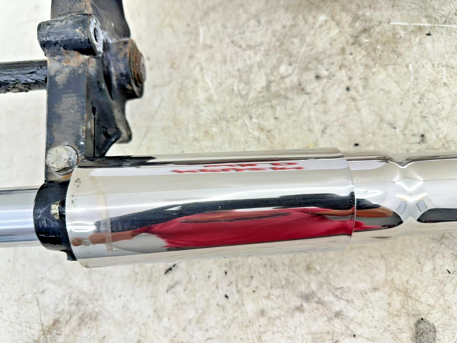 1995 HARLEY SOFTAIL Chrome Forks Front End Suspension Top Triple Clamp