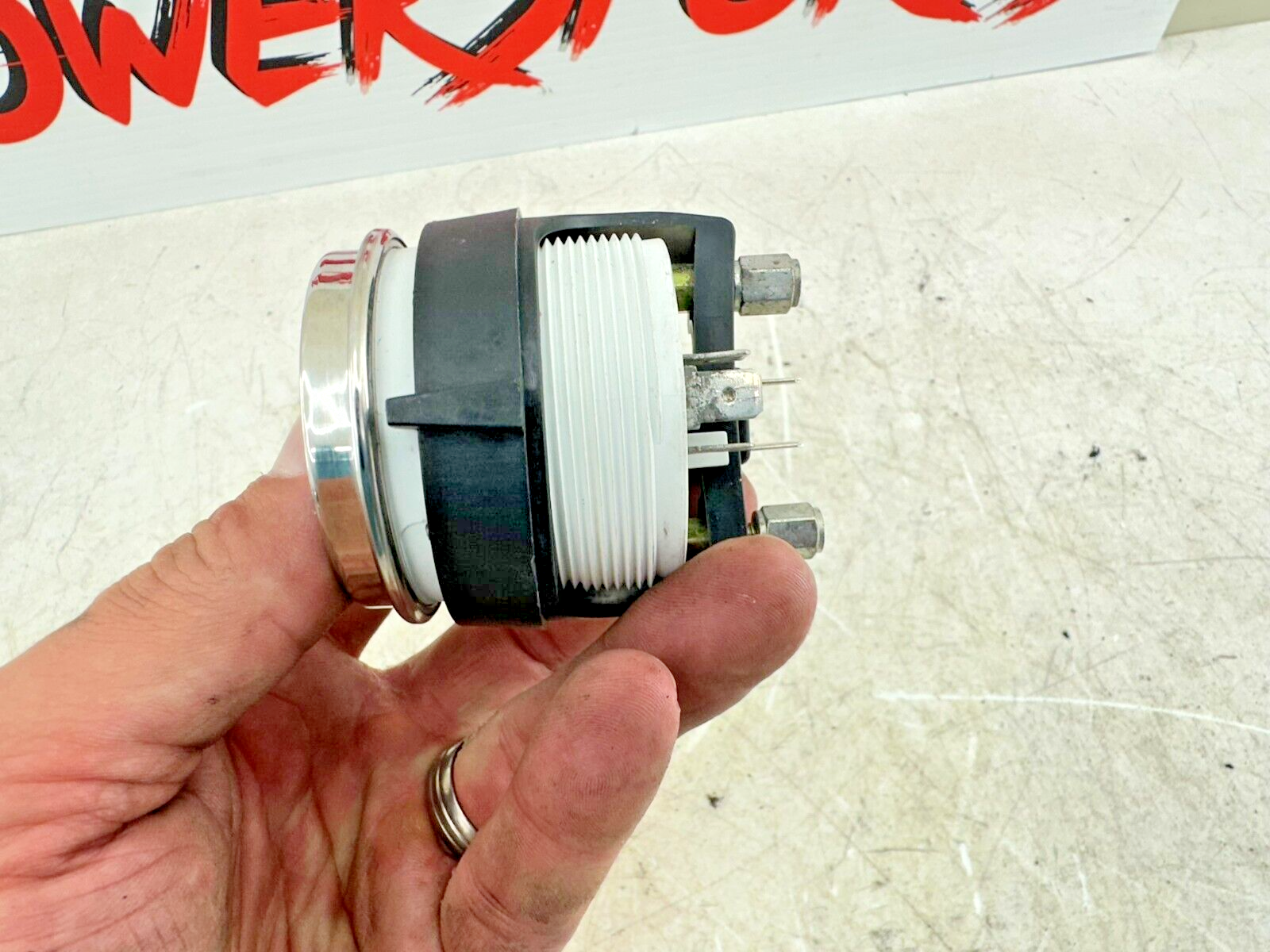 2007 Harley Electra Glide CVO Fuel Gas Gauge Chrome Face