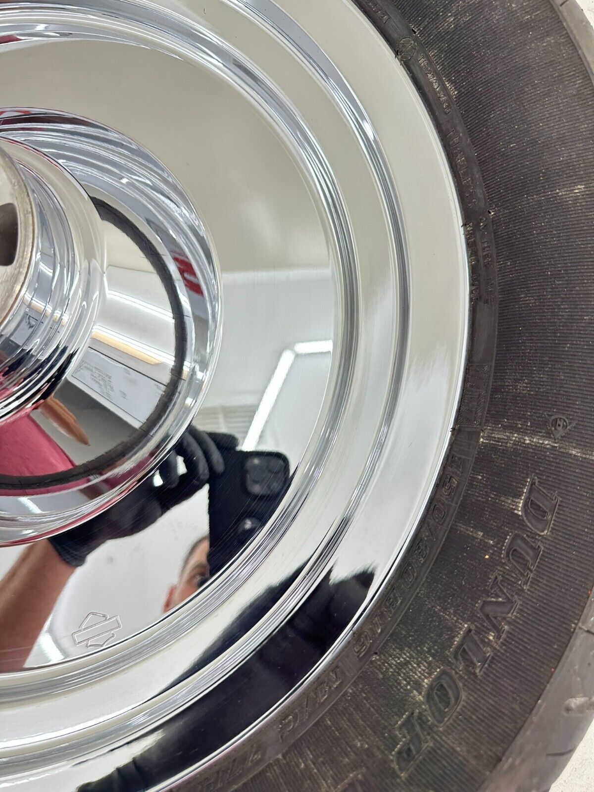 2002 HARLEY DYNA LOW RIDER Solid Chrome Rear Wheel Rim Tire FITS 2000 Up HD