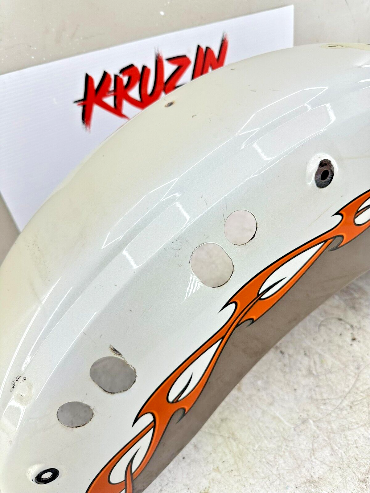 2006 Victory Kingpin Rear Fender OEM Arlen Ness Flame