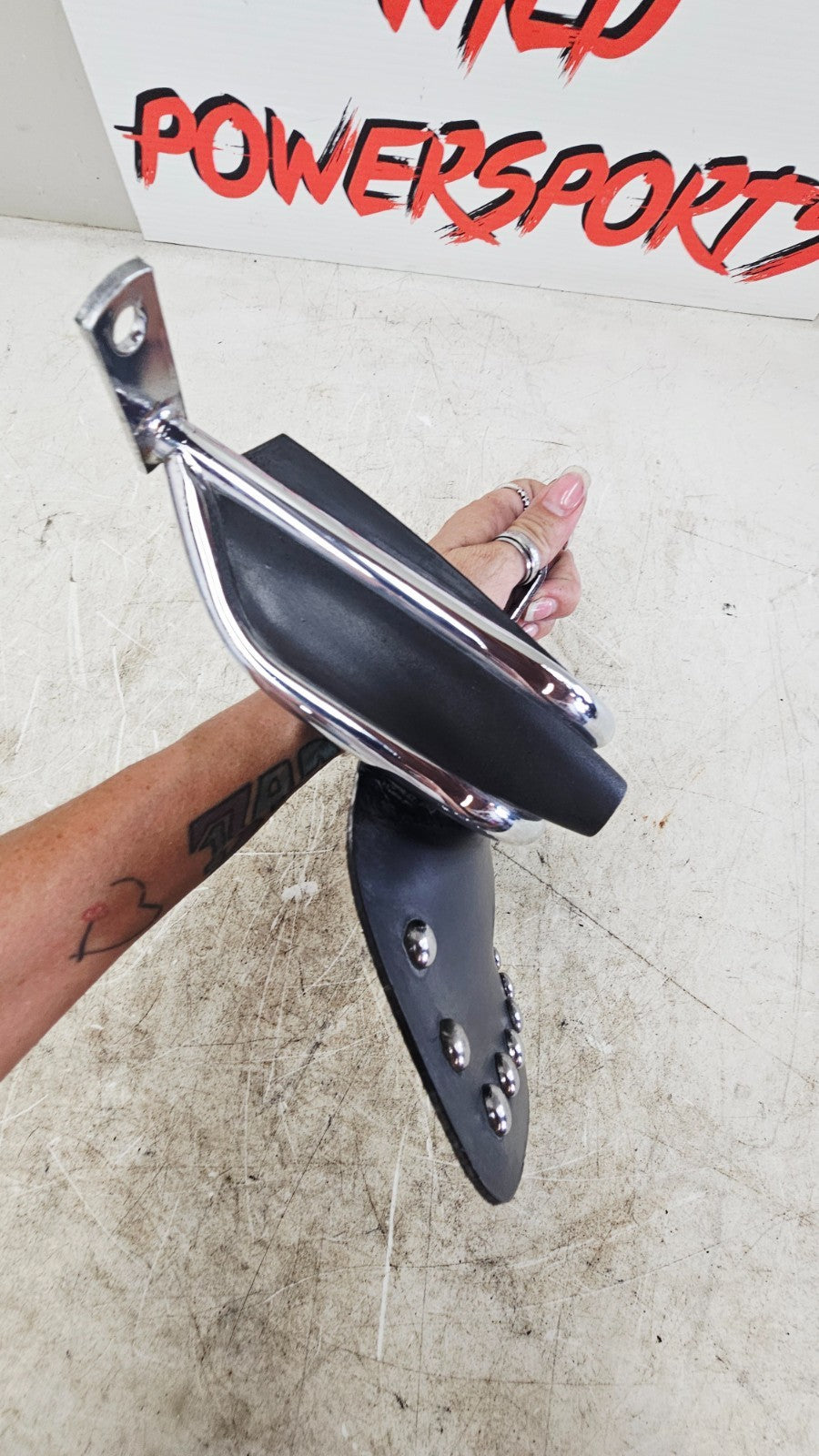 1996 HARLEY FLH ELECTRA GLIDE Rear Fender Bumper Mud Flaps w/ Studs