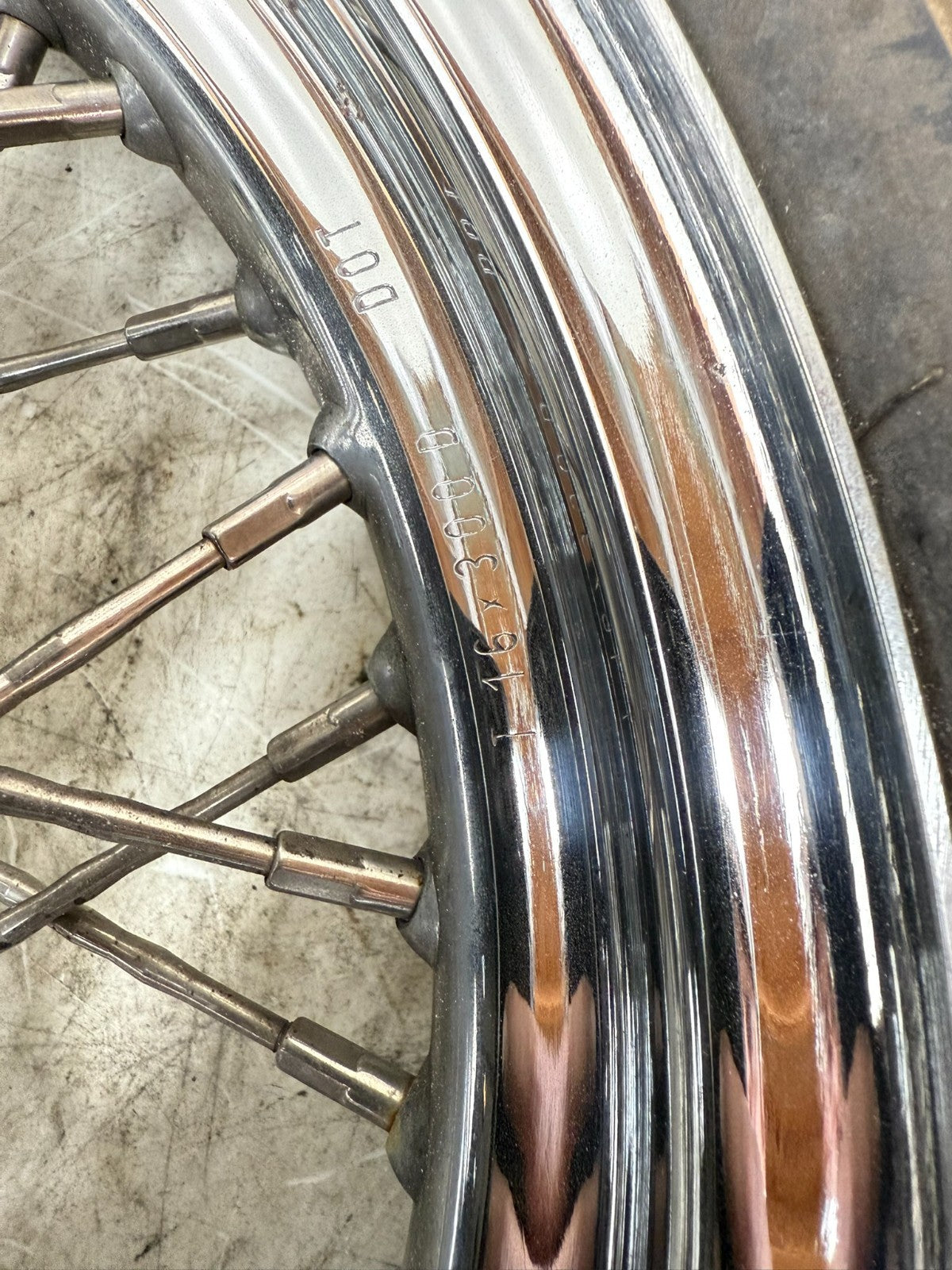 1997 HARLEY DAVIDSON SOFTAIL Front Wheel Rim Tire Laced Brake Rotor 16x3