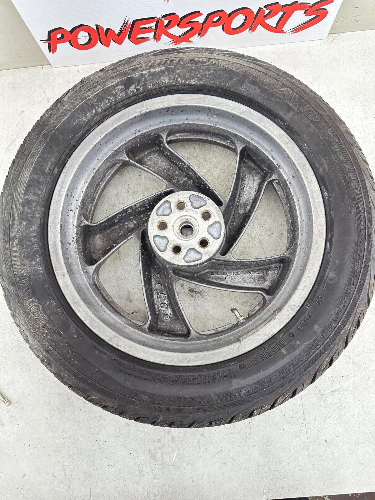 2004 Honda Goldwing GL1800 16" Rear Wheel Rim W/ Car Tire 195/55/16 + Rotor