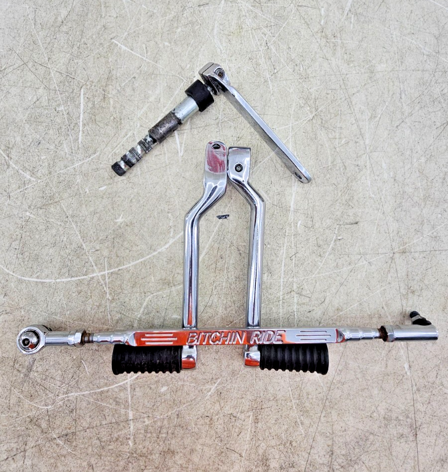 2000 HARLEY FLH ROADKING Chrome Heal Toe Shifter Shift Lever Linkage
