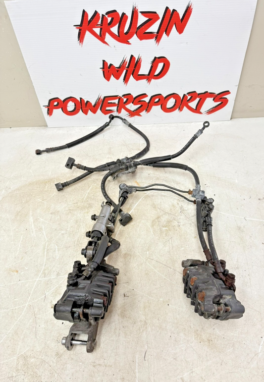 2002 Honda Goldwing GL1800 Front Brake Caliper Left Right & Brake Line Hose