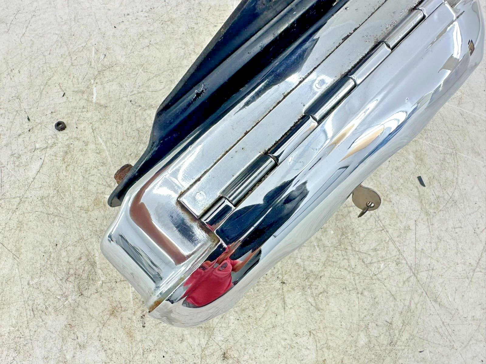 1995 HARLEY SOFTAIL Chrome OEM HD Toolbox Saddlebag Right Side