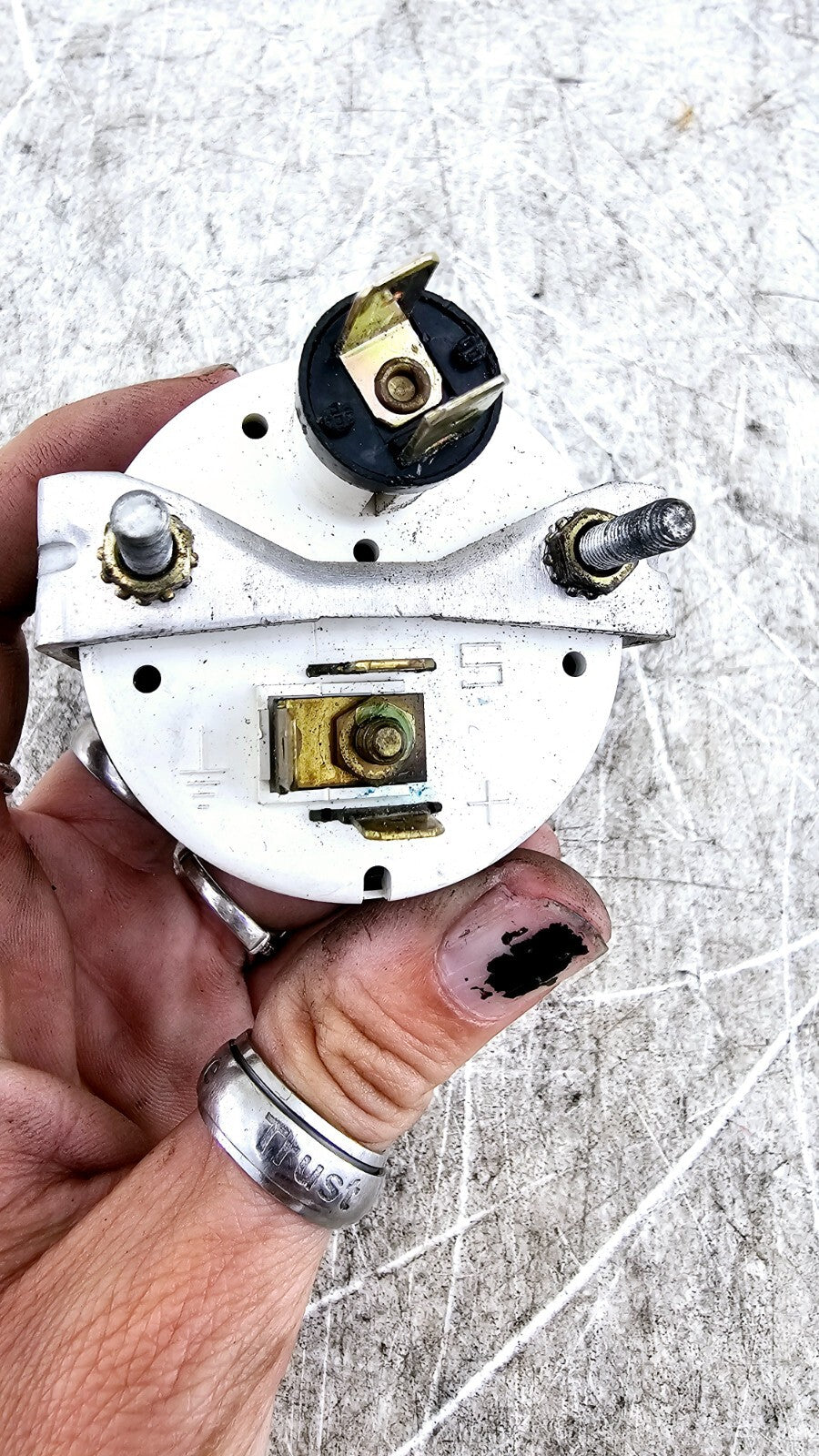 1994 HARLEY FLH ELECTRA GLIDE Oil PSI Pressure Gauge OEM Dash Meter Unit