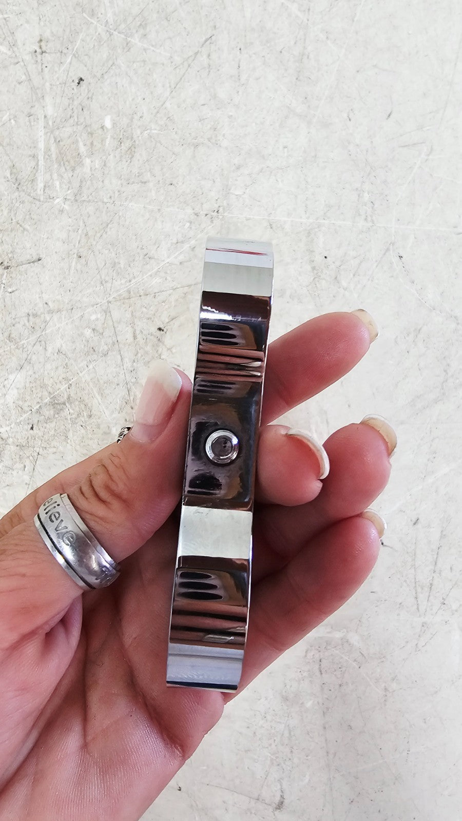 1993 HARLEY SOFTAIL Chrome Oil Cooler Mounting Separator Clamp