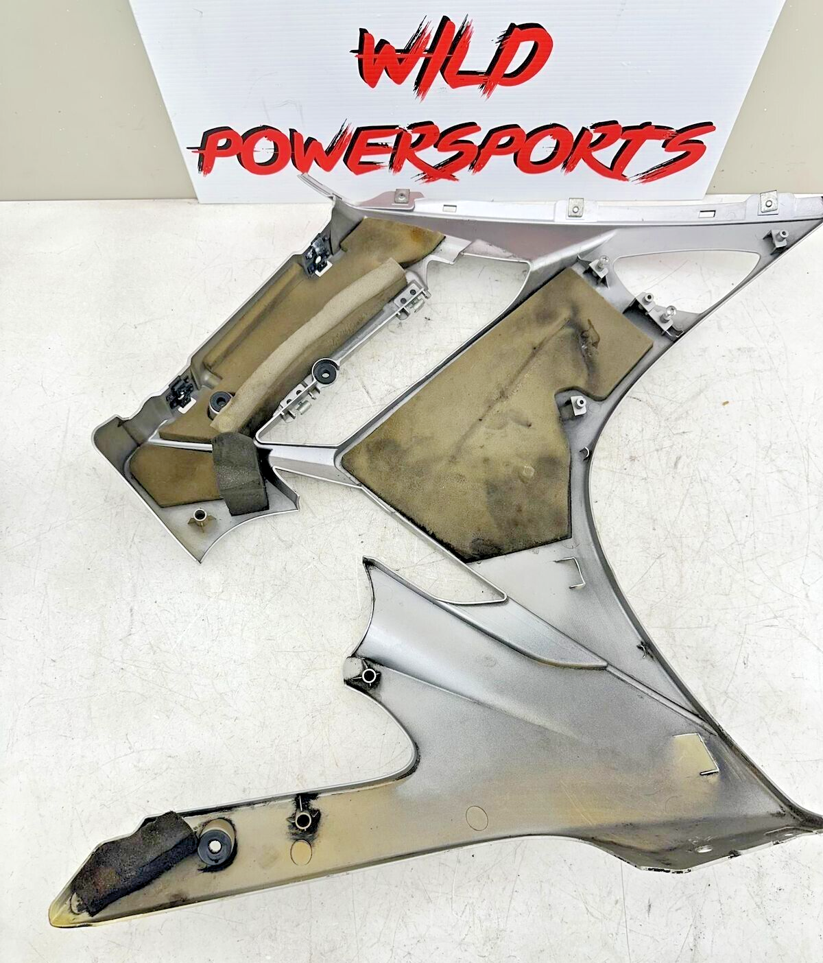 06-12 YAMAHA FJR 1300 Left Side Fairing Cowl Panel Clear