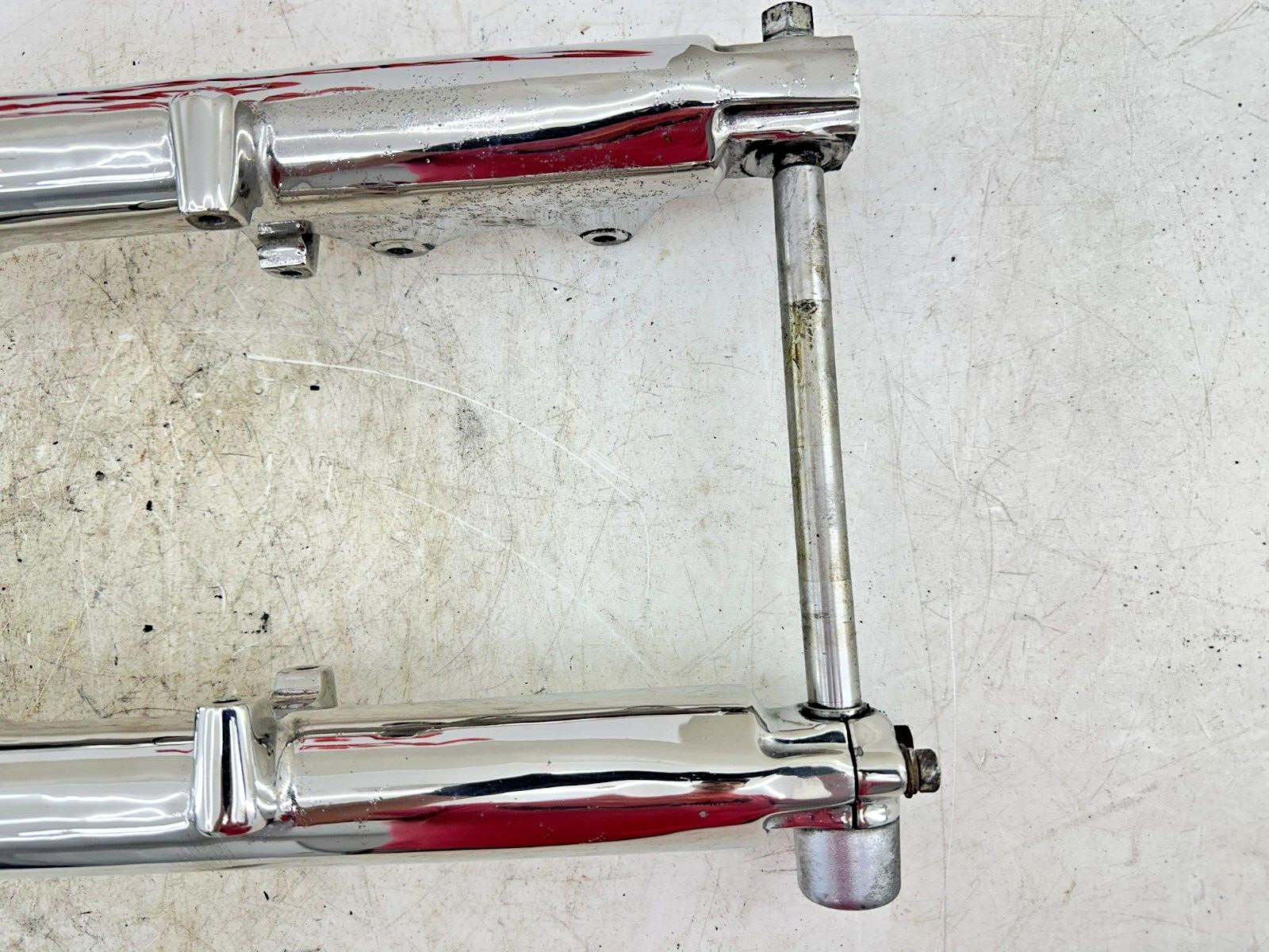 1995 HARLEY SOFTAIL Chrome Forks Front End Suspension Top Triple Clamp