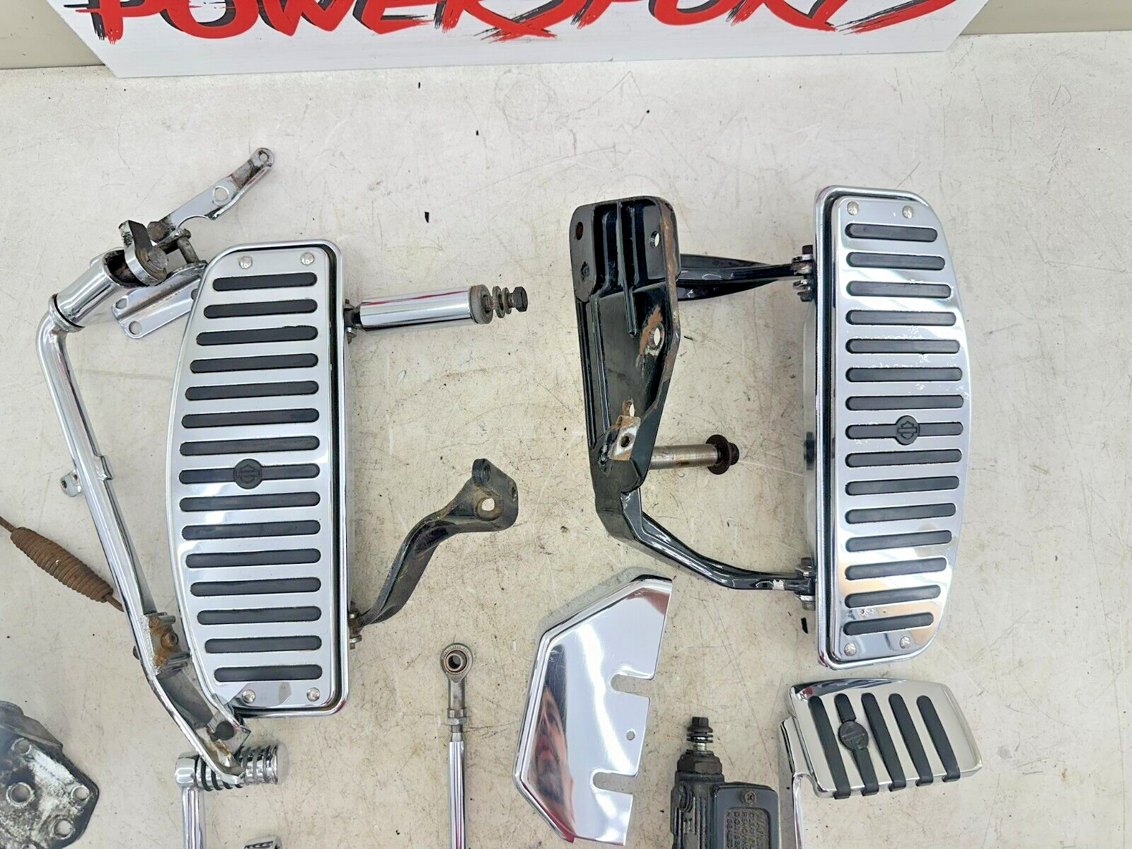 1995 HARLEY SOFTAIL OEM HD Driver Floorboards Footrest Heel Toe Shifter Brake