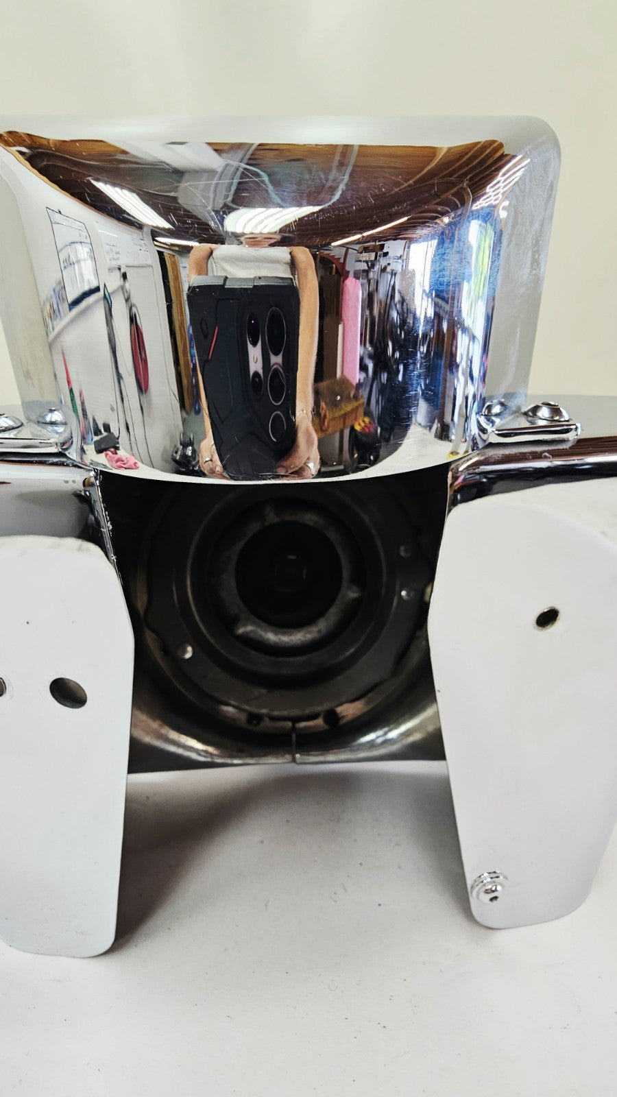 1995 HARLEY SOFTAIL FATBOY OEM Chrome 7" Headlight Nacelle Housing Shroud Lamp