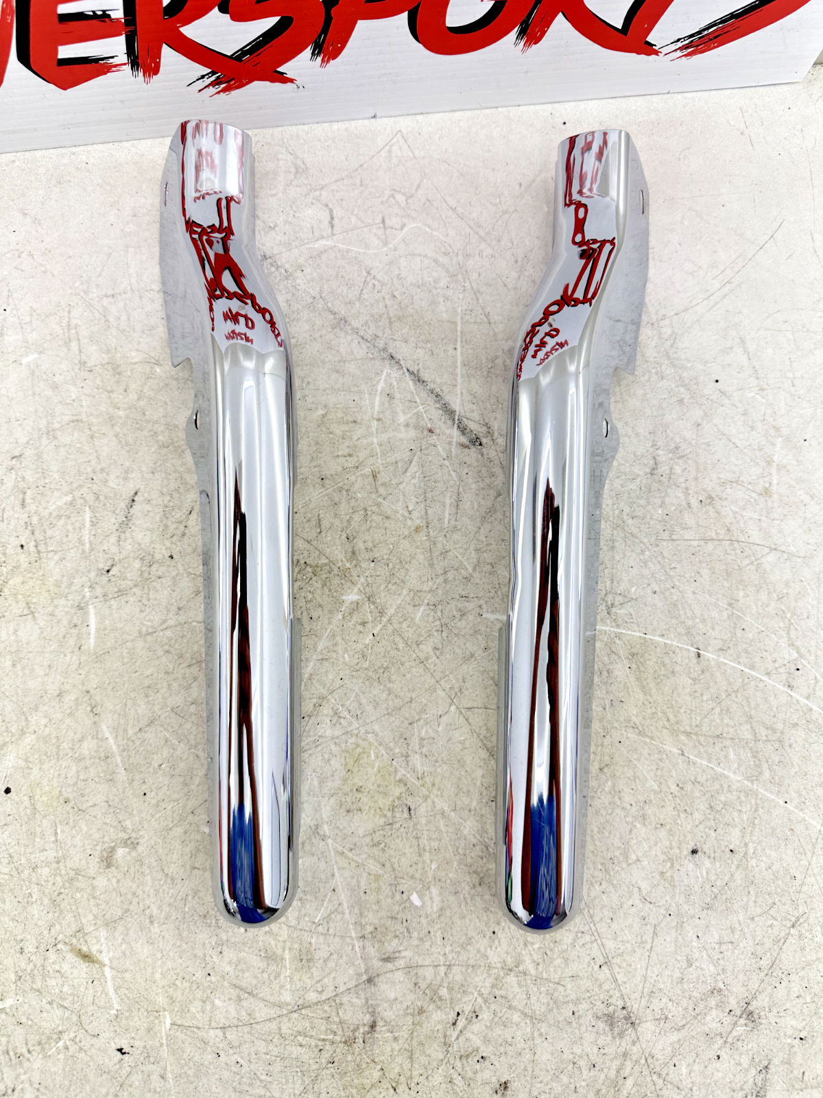 2003 HARLEY ELECTRA GLIDE classic Chrome Rear Fender Frame Strut Arm Bar Cover