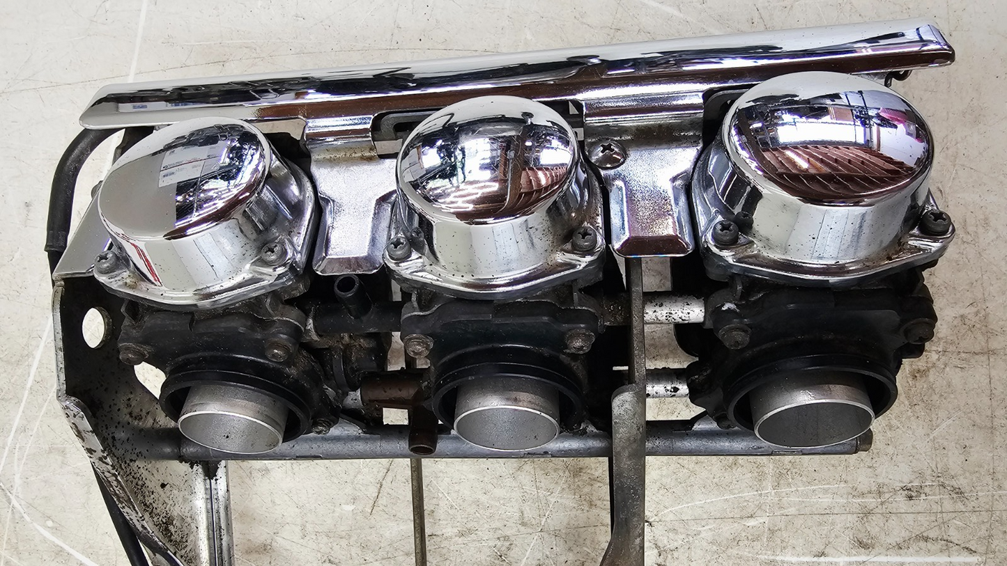 2000 HONDA VALKYRIE INTERSTATE Chrome Carb Body Carburetor Fuel Bowl Rack