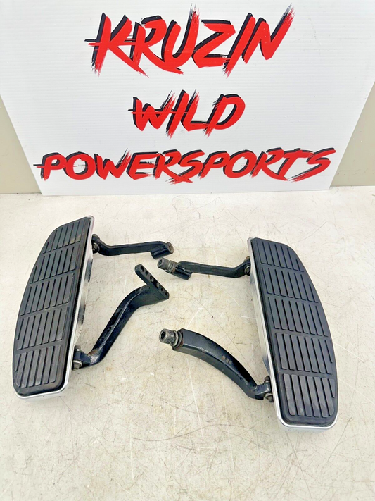 1999 HARLEY FLH ELECTRA GLIDE OEM HD Driver Floorboards + Mounting Bars Hardware