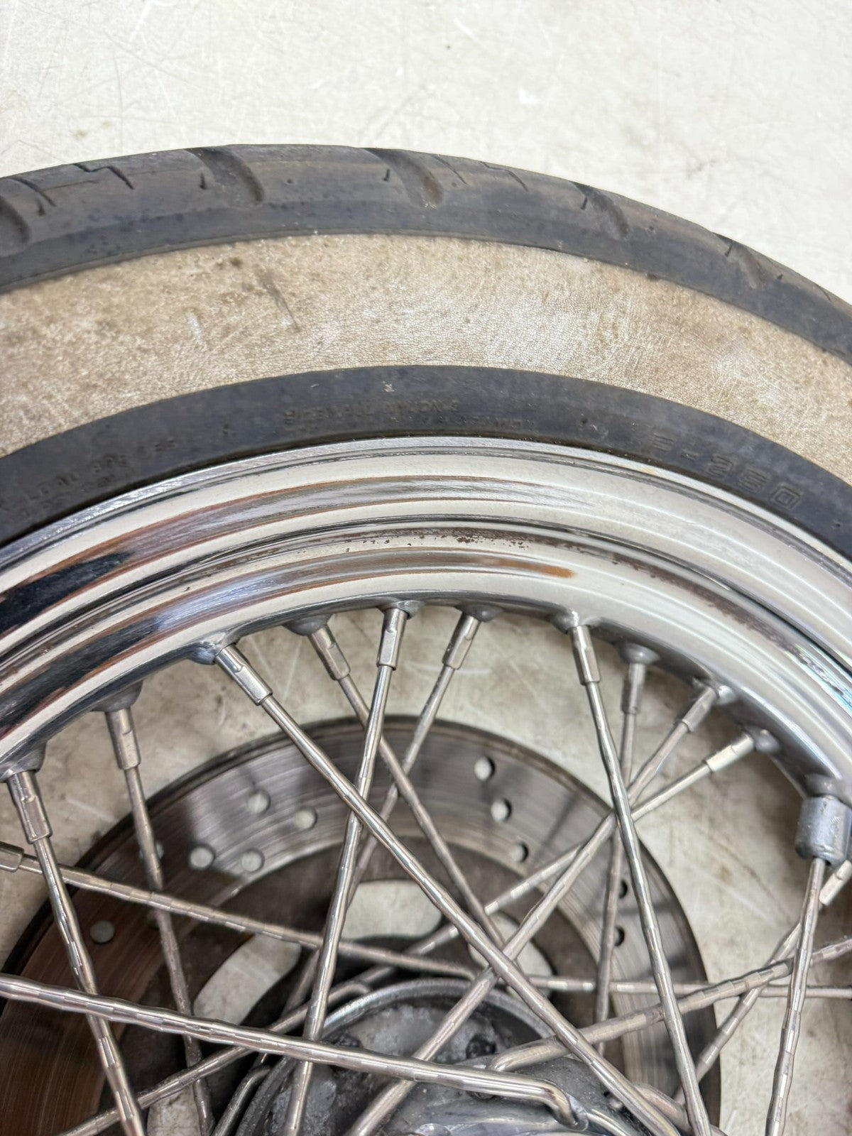 1997 HARLEY DAVIDSON SOFTAIL Front Wheel Rim Tire Laced Brake Rotor 16x3