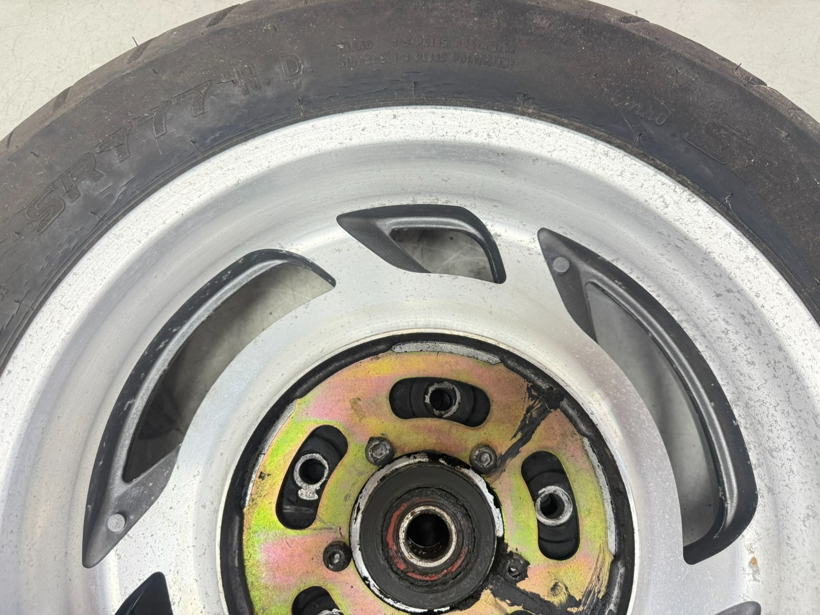 2001 HONDA VALKYRIE INTERSTATE OEM Rear Wheel Rim Tire 6 Spoke Mag