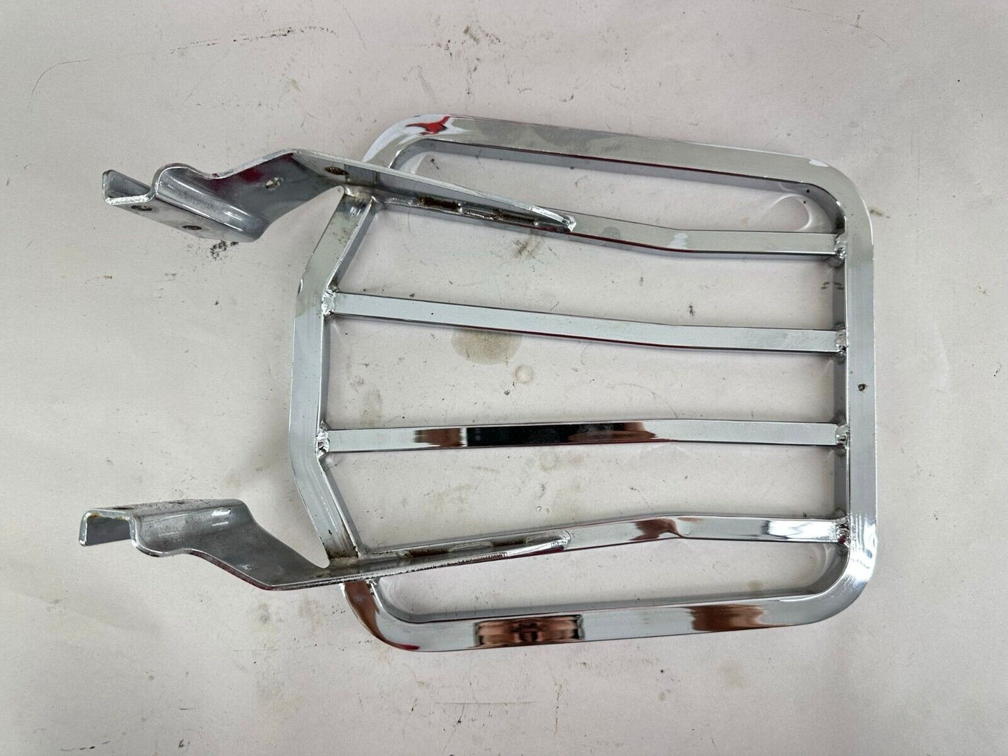 2003 HARLEY SOFTAIL Chrome Luggage Rack Sissy Bar Passenger Backrest