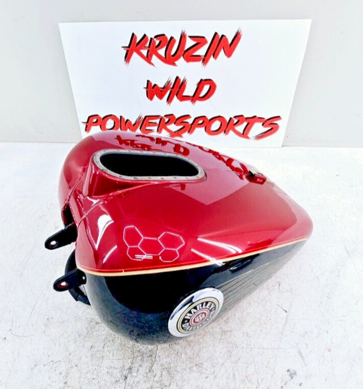 1998 HARLEY FLH ELECTRA GLIDE Gas Fuel Tank EFI Fuel Injected RED OEM HD NO DENT